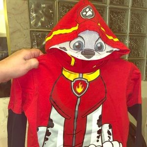 Boys paw patrol with half mask hoodie